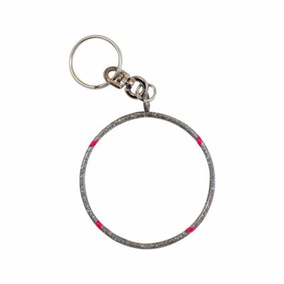 PAS - 00555 - Porta-Chaves arco Pastorelli - Cor prateado e rosa