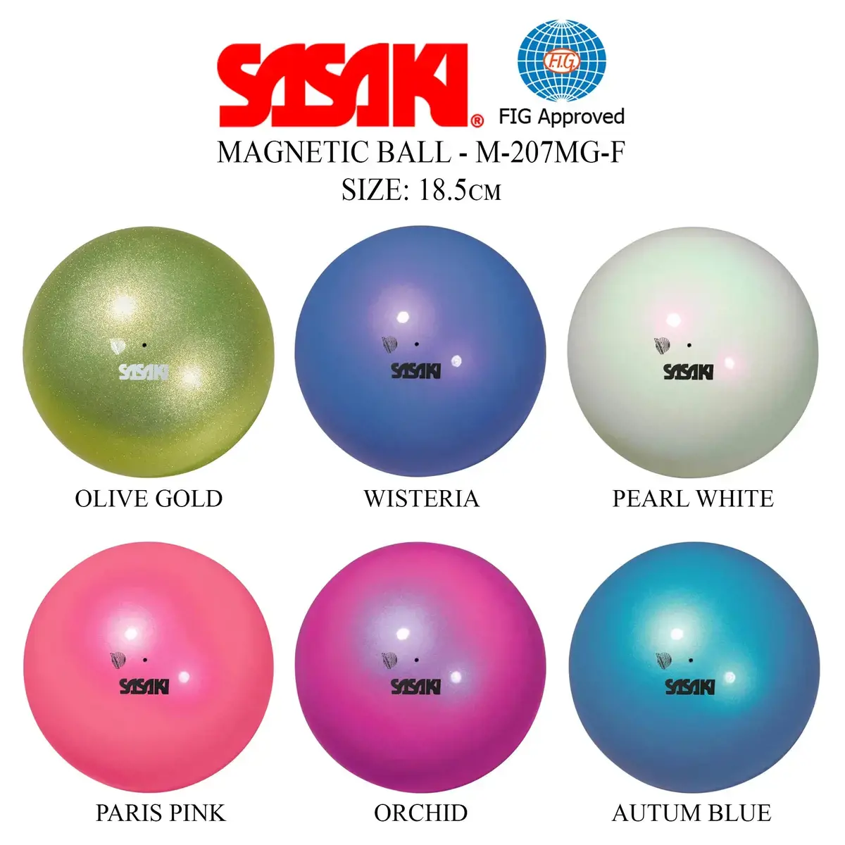 SAS-M-207MG PLW - Bola de Competição "Magnetic" Sasaki - Cor Branco Pérola