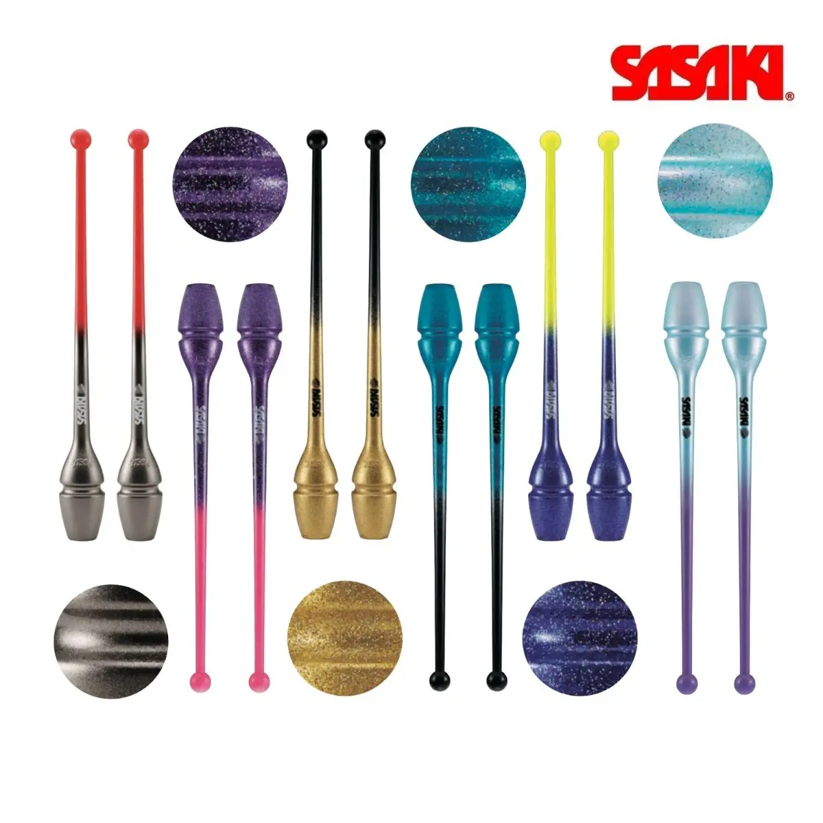 SAS-M-34JKGH-F-BxTQBU - Maças Gradientes  SASAKI 40,5 cm - Cor Preta e Azul Escuro