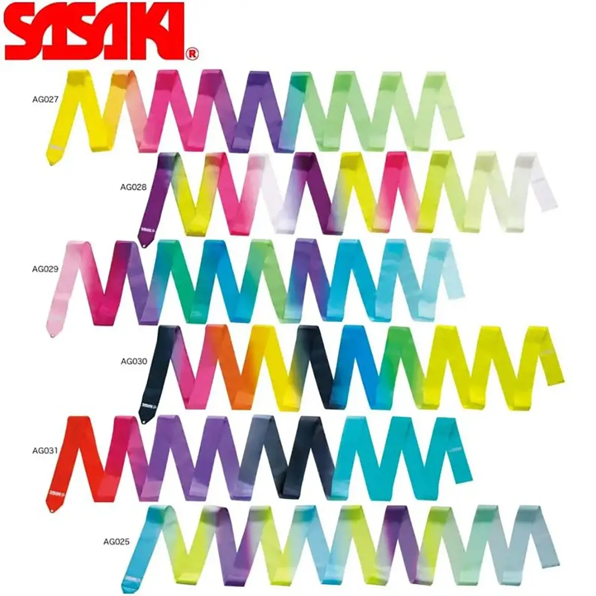 SAS-MJ715AG-F-027 - Fita de ginástica rítmica de competição Sasaki- Cor 027